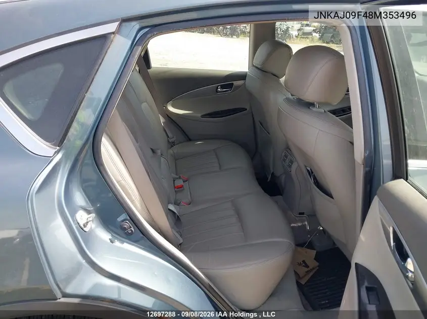 2008 INFINITI QX50 VIN JNKAJ09F48M353496 — фото 8