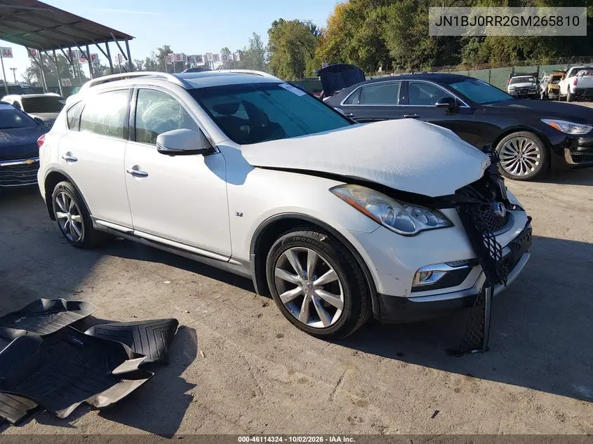 INFINITI QX50 2016, VIN JN1BJ0RR2GM265810