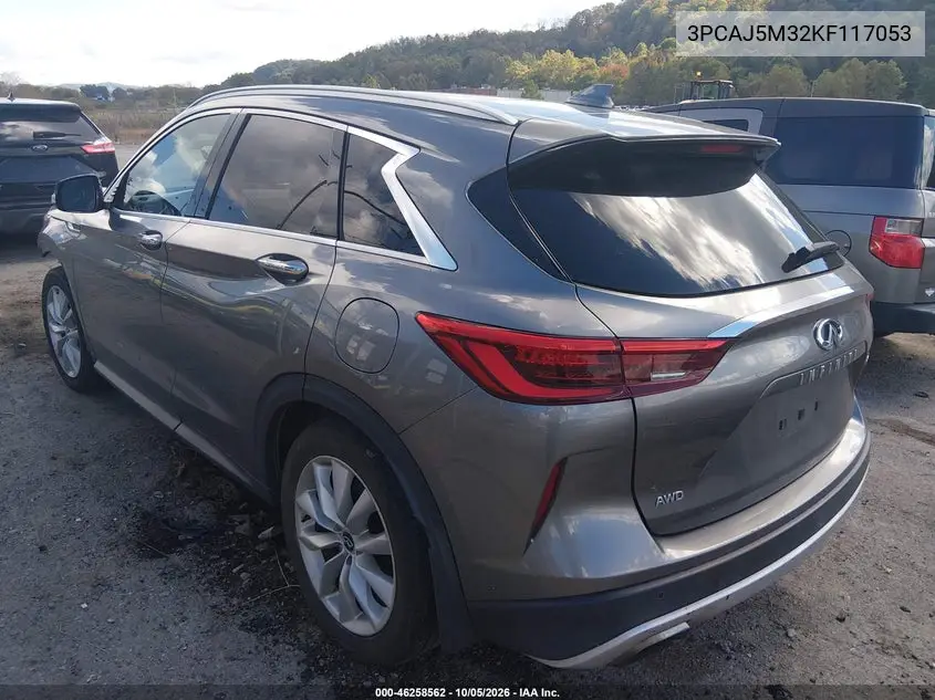 2019 INFINITI QX50 VIN 3PCAJ5M32KF117053 — фото 3