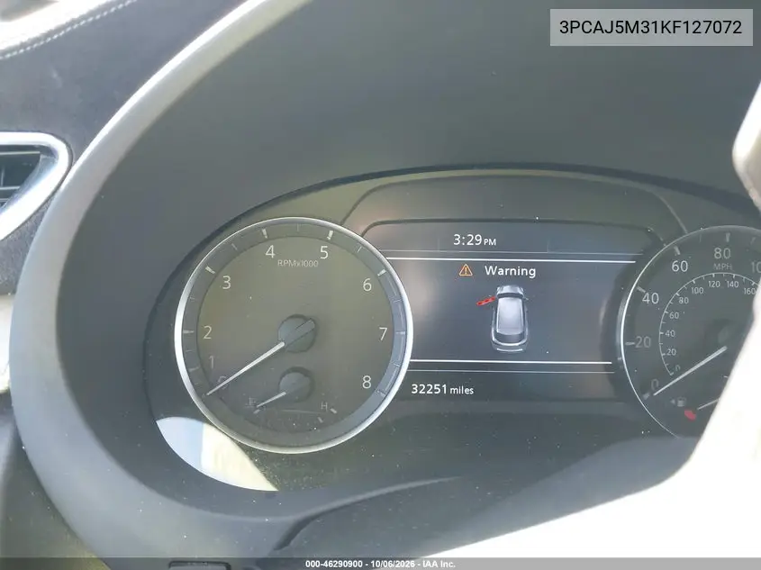 2019 INFINITI QX50 VIN 3PCAJ5M31KF127072 — фото 14