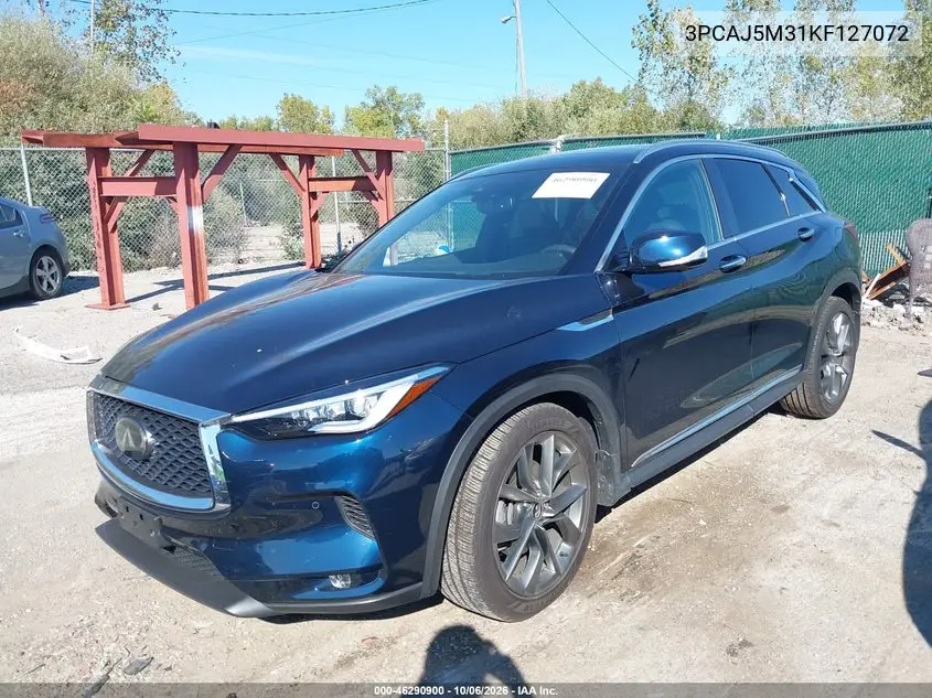 2019 INFINITI QX50 VIN 3PCAJ5M31KF127072 — фото 2