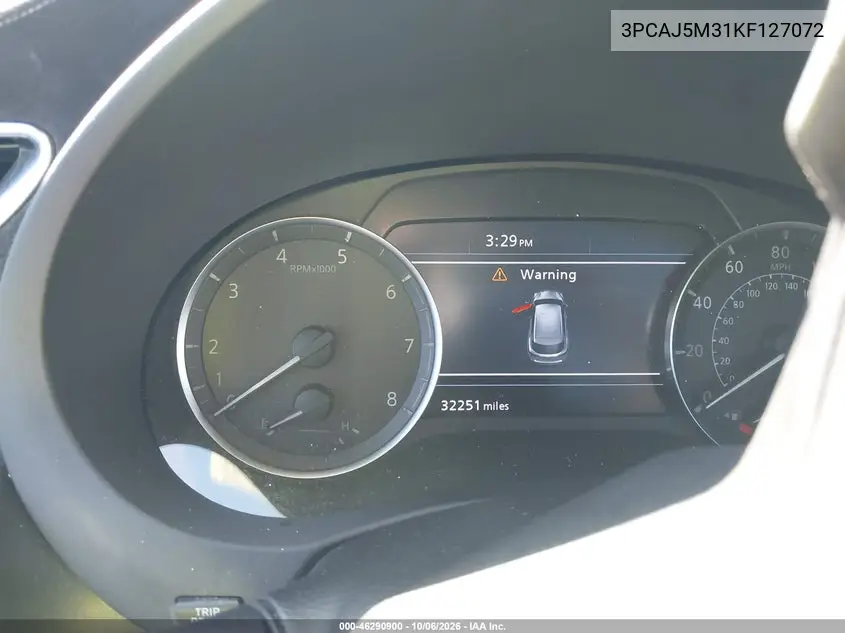 2019 INFINITI QX50 VIN 3PCAJ5M31KF127072 — фото 7
