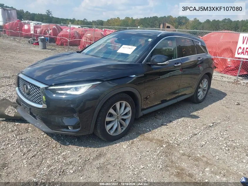 2019 INFINITI QX50 VIN 3PCAJ5M3XKF107080 — фото 2