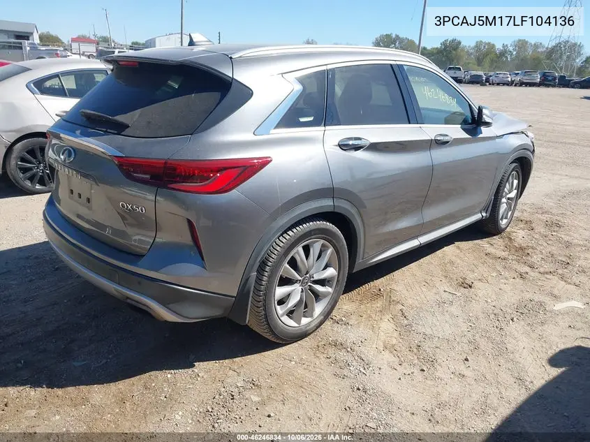 2020 INFINITI QX50 VIN 3PCAJ5M17LF104136 — фото 4