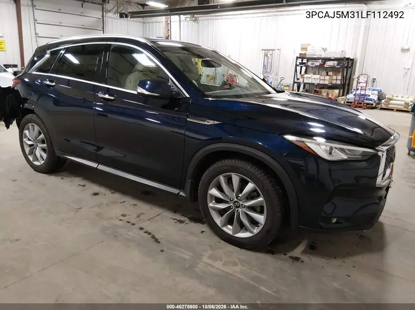 INFINITI QX50 2020, VIN 3PCAJ5M31LF112492