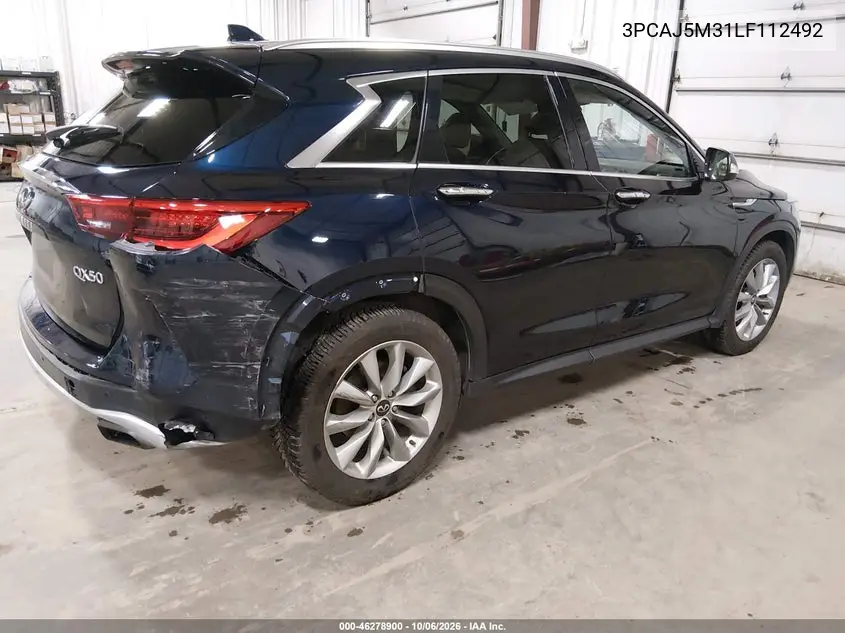 2020 INFINITI QX50 VIN 3PCAJ5M31LF112492 — фото 4