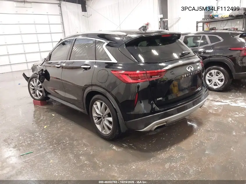 2020 INFINITI QX50 VIN 3PCAJ5M34LF112499 — фото 3
