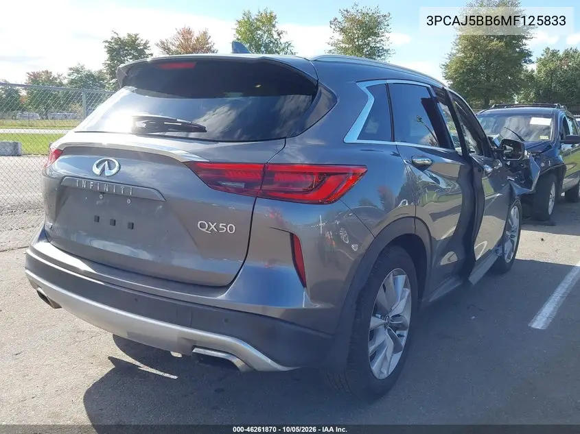 2021 INFINITI QX50 VIN 3PCAJ5BB6MF125833 — фото 4