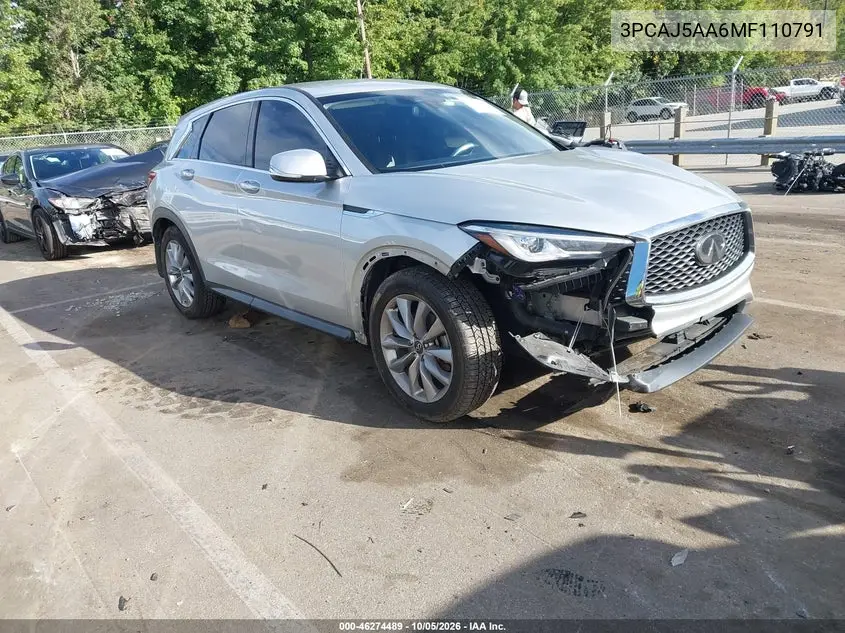 INFINITI QX50 2021, VIN 3PCAJ5AA6MF110791