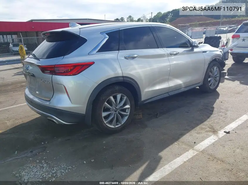2021 INFINITI QX50 VIN 3PCAJ5AA6MF110791 — фото 4