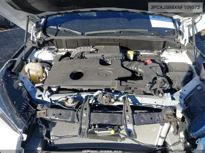 2022 INFINITI QX50 VIN 3PCAJ5BBXNF109572 — фото 10