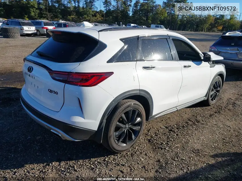 2022 INFINITI QX50 VIN 3PCAJ5BBXNF109572 — фото 4