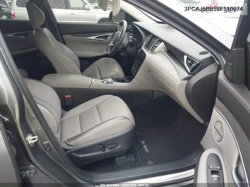 2025 INFINITI QX50 VIN 3PCAJ5BB5SF110074 — фото 5