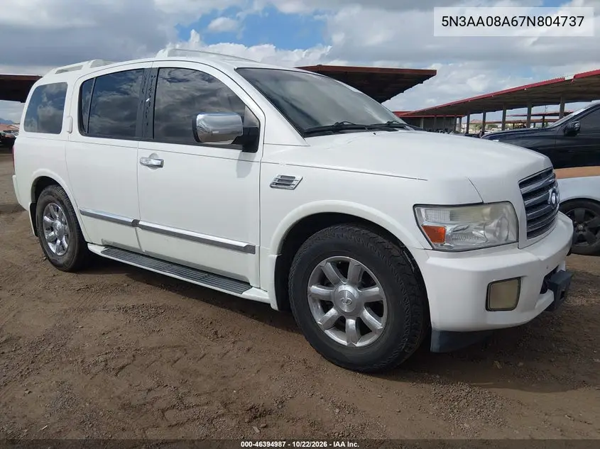 INFINITI QX56 2007, VIN 5N3AA08A67N804737