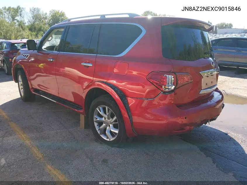 2012 INFINITI QX56 VIN JN8AZ2NEXC9015846 — фото 3