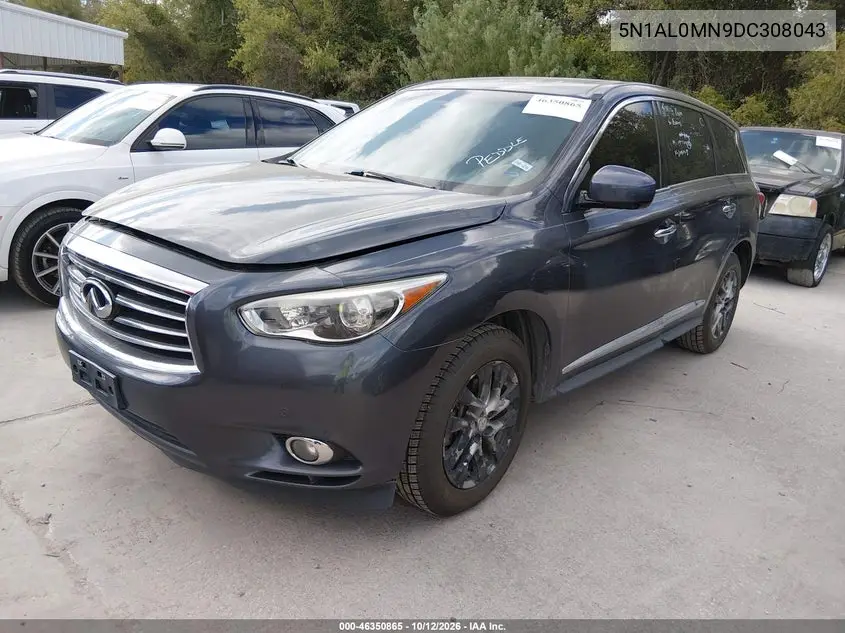 2013 INFINITI QX60 VIN 5N1AL0MN9DC308043 — фото 2