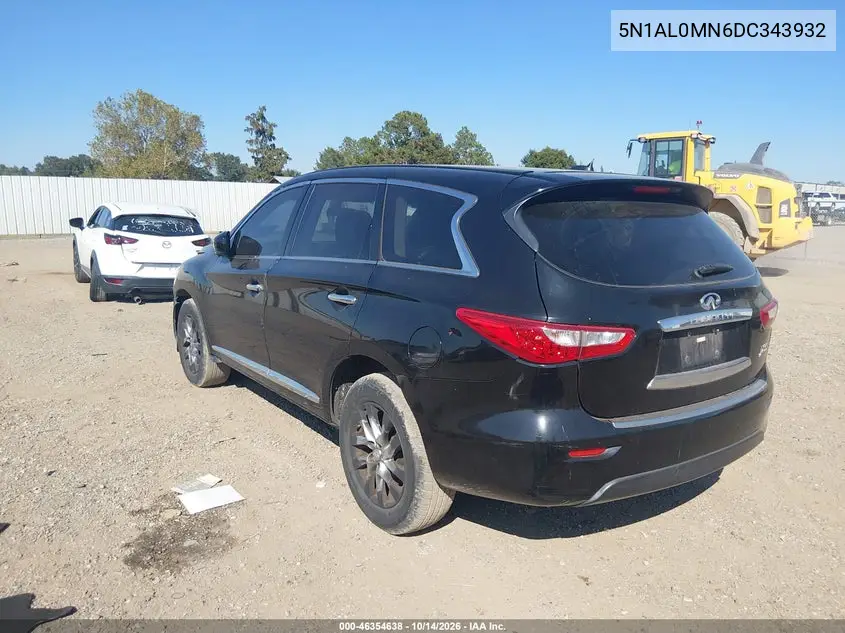 2013 INFINITI QX60 VIN 5N1AL0MN6DC343932 — фото 3
