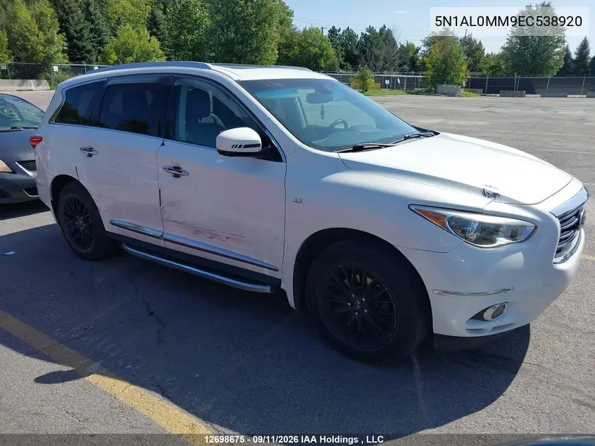 INFINITI QX60 2014, VIN 5N1AL0MM9EC538920