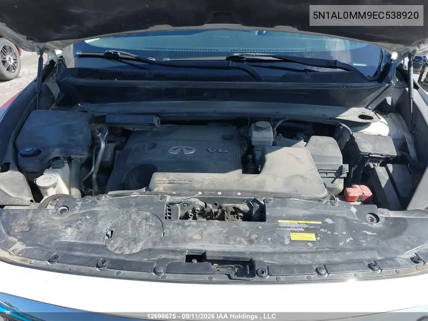 2014 INFINITI QX60 VIN 5N1AL0MM9EC538920 — фото 10