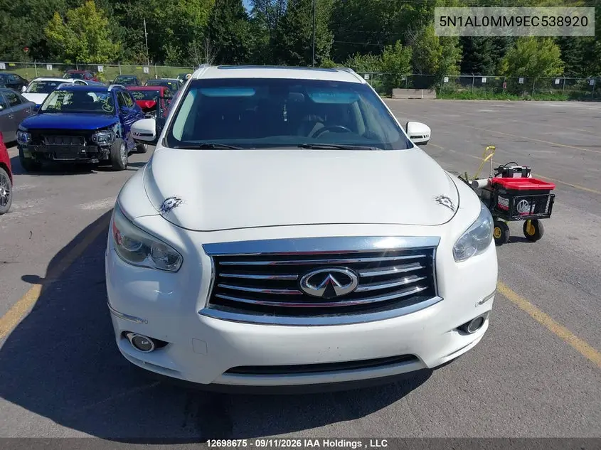 2014 INFINITI QX60 VIN 5N1AL0MM9EC538920 — фото 12