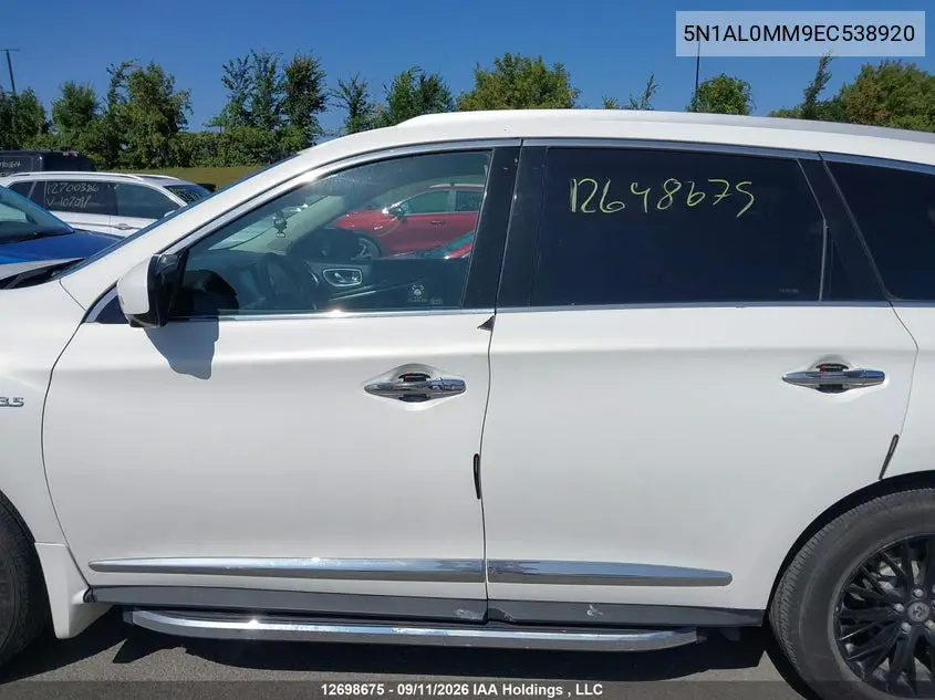 2014 INFINITI QX60 VIN 5N1AL0MM9EC538920 — фото 14