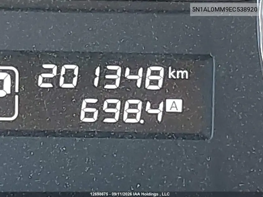 2014 INFINITI QX60 VIN 5N1AL0MM9EC538920 — фото 15