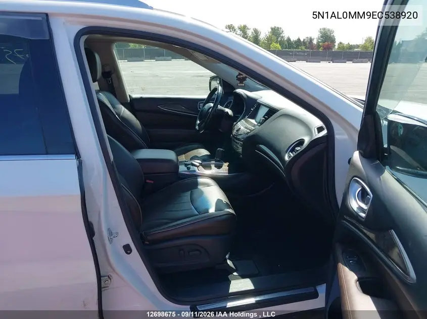 2014 INFINITI QX60 VIN 5N1AL0MM9EC538920 — фото 5