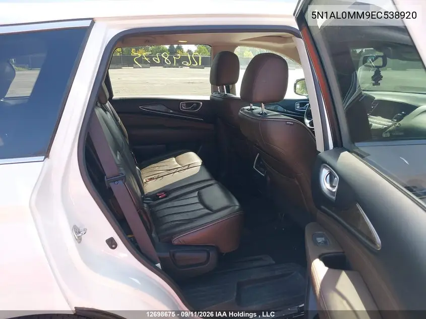 2014 INFINITI QX60 VIN 5N1AL0MM9EC538920 — фото 8