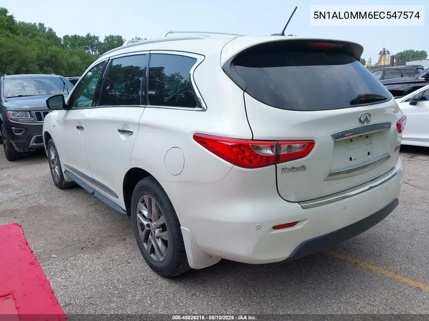 2014 INFINITI QX60 VIN 5N1AL0MM6EC547574 — фото 3
