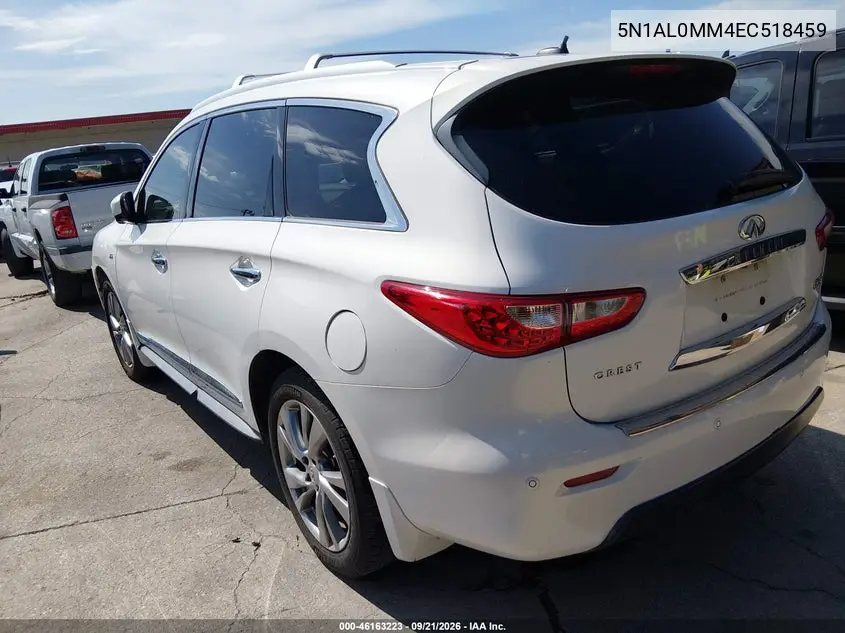 2014 INFINITI QX60 VIN 5N1AL0MM4EC518459 — фото 3