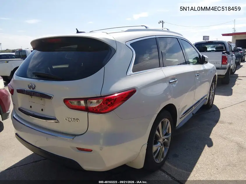 2014 INFINITI QX60 VIN 5N1AL0MM4EC518459 — фото 4