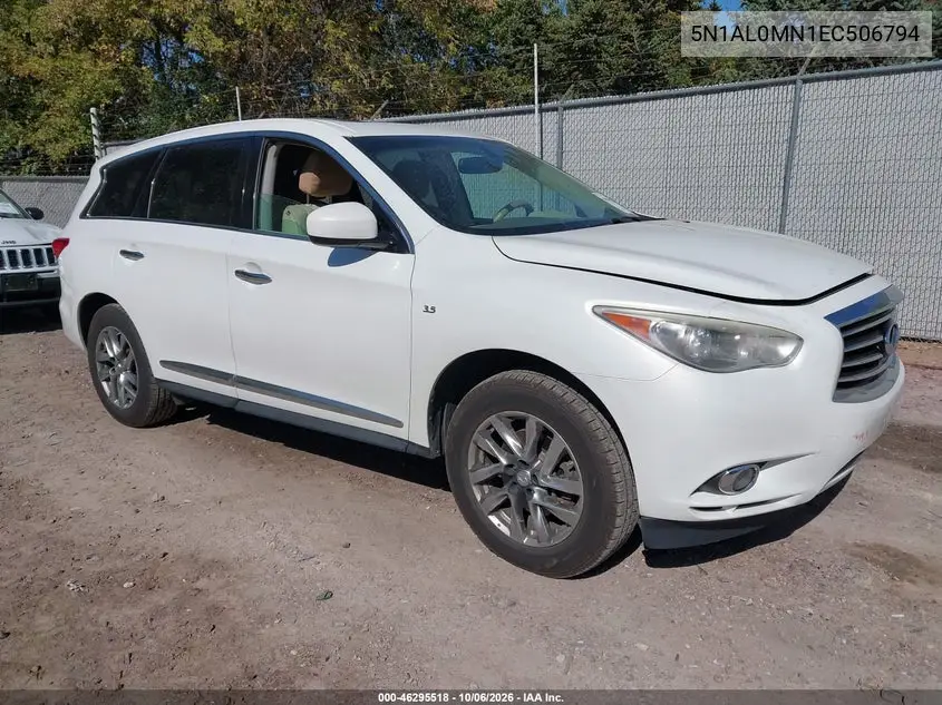 INFINITI QX60 2014, VIN 5N1AL0MN1EC506794