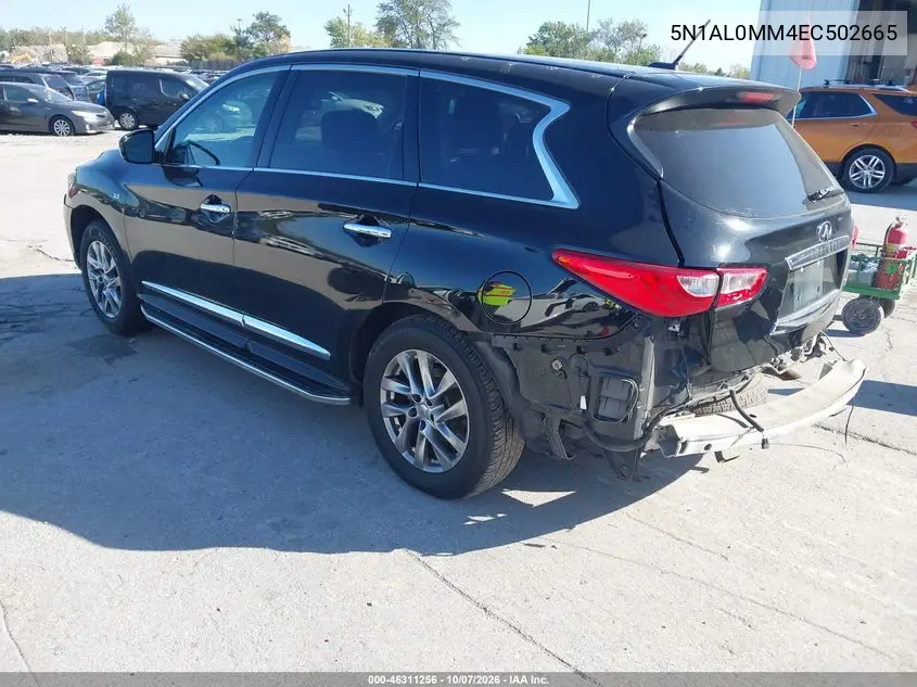2014 INFINITI QX60 VIN 5N1AL0MM4EC502665 — фото 3