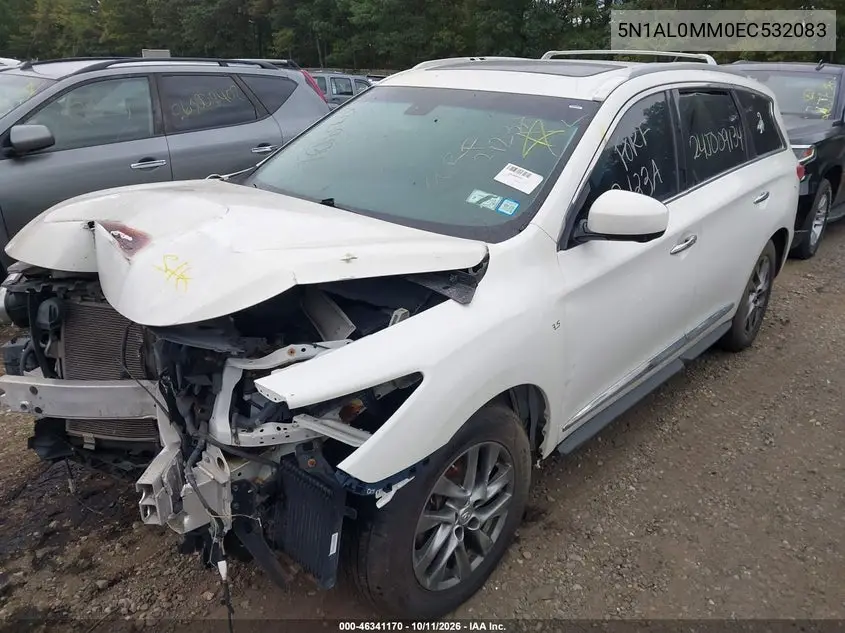 2014 INFINITI QX60 VIN 5N1AL0MM0EC532083 — фото 2