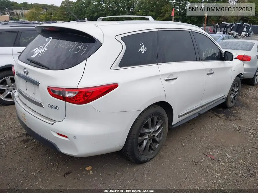 2014 INFINITI QX60 VIN 5N1AL0MM0EC532083 — фото 4