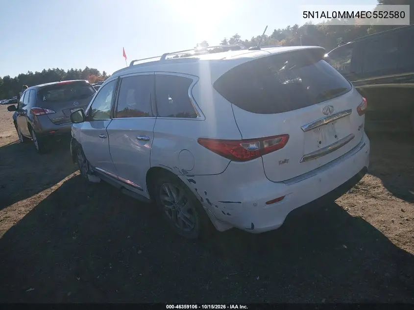 2014 INFINITI QX60 VIN 5N1AL0MM4EC552580 — фото 3
