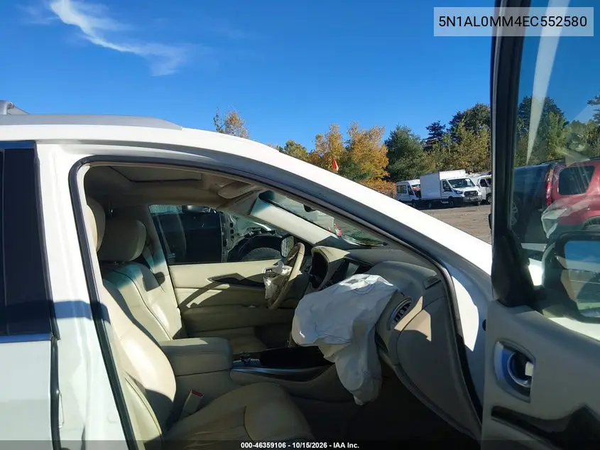 2014 INFINITI QX60 VIN 5N1AL0MM4EC552580 — фото 5