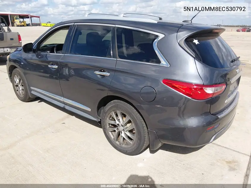 2014 INFINITI QX60 VIN 5N1AL0MM8EC530792 — фото 3