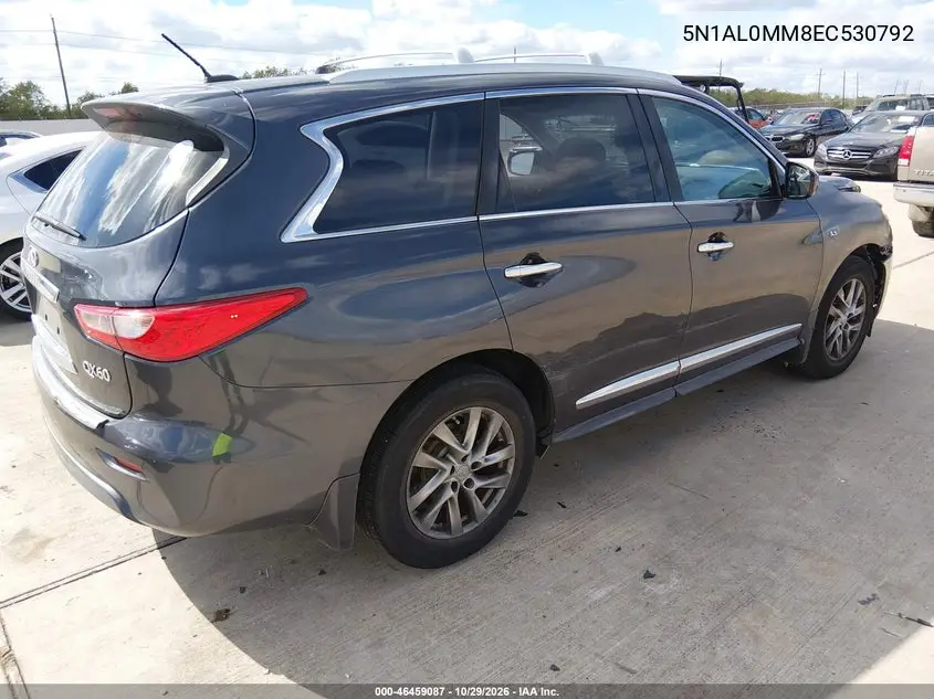 2014 INFINITI QX60 VIN 5N1AL0MM8EC530792 — фото 4