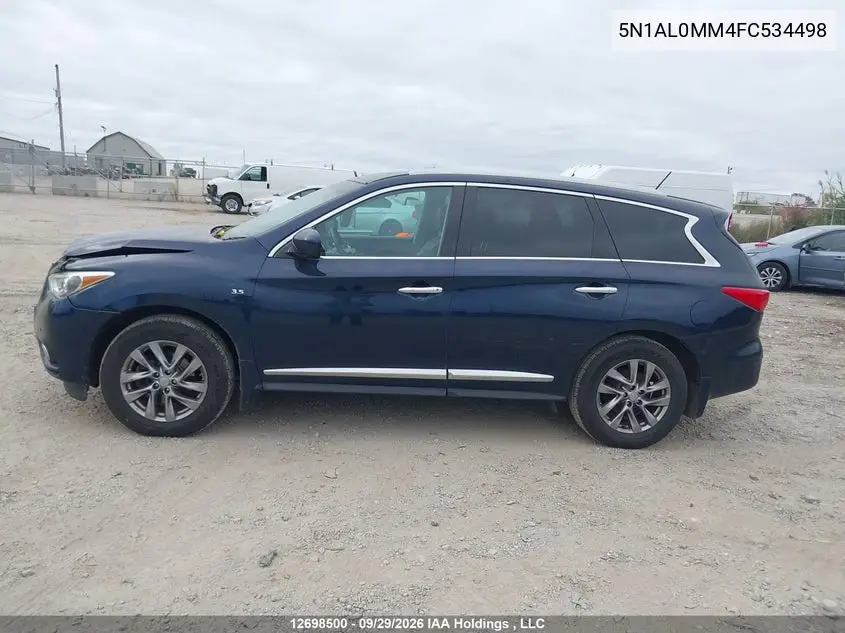 2015 INFINITI QX60 VIN 5N1AL0MM4FC534498 — фото 14