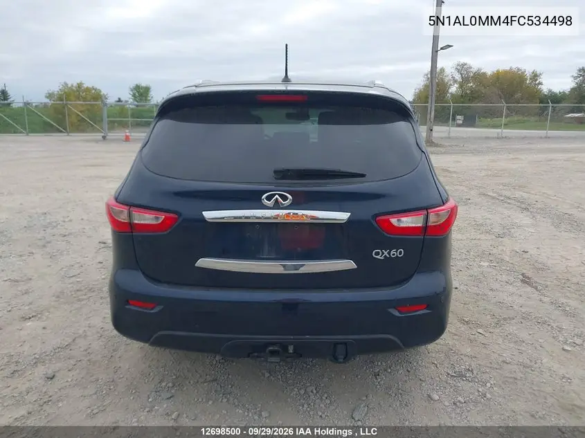 2015 INFINITI QX60 VIN 5N1AL0MM4FC534498 — фото 16