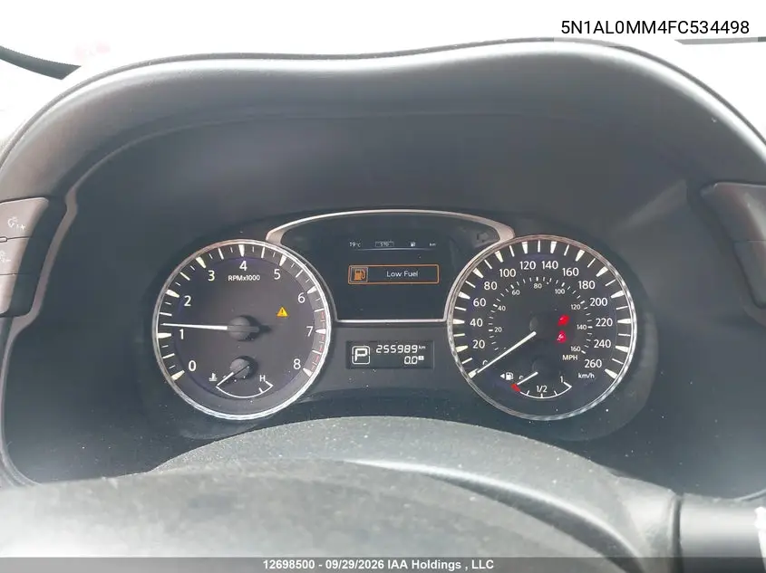 2015 INFINITI QX60 VIN 5N1AL0MM4FC534498 — фото 7