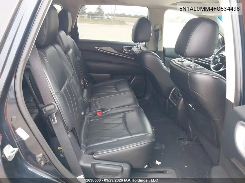 2015 INFINITI QX60 VIN 5N1AL0MM4FC534498 — фото 8