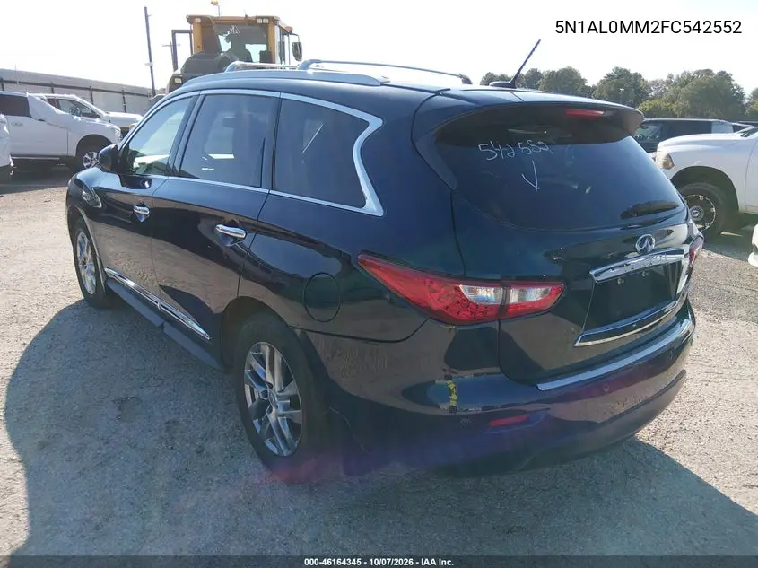 2015 INFINITI QX60 VIN 5N1AL0MM2FC542552 — фото 3