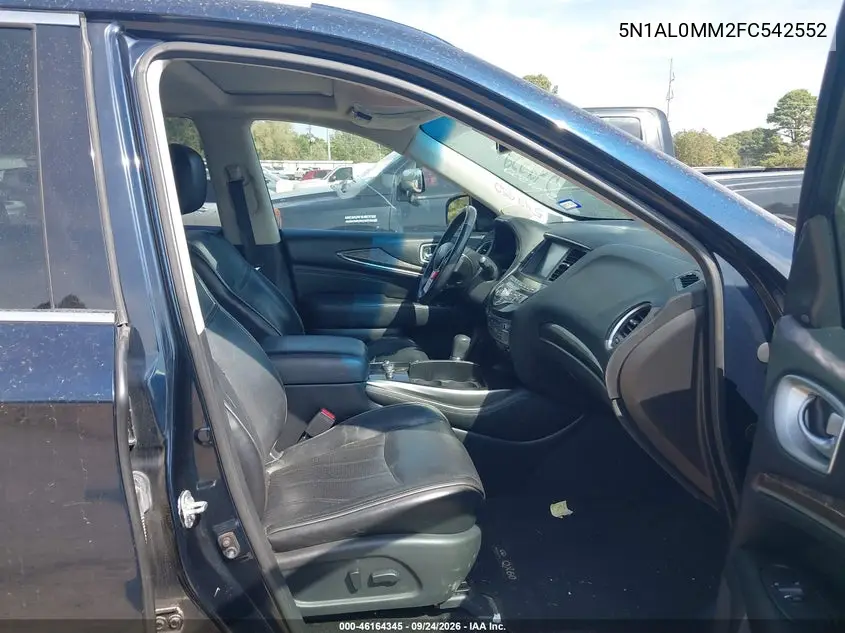 2015 INFINITI QX60 VIN 5N1AL0MM2FC542552 — фото 5