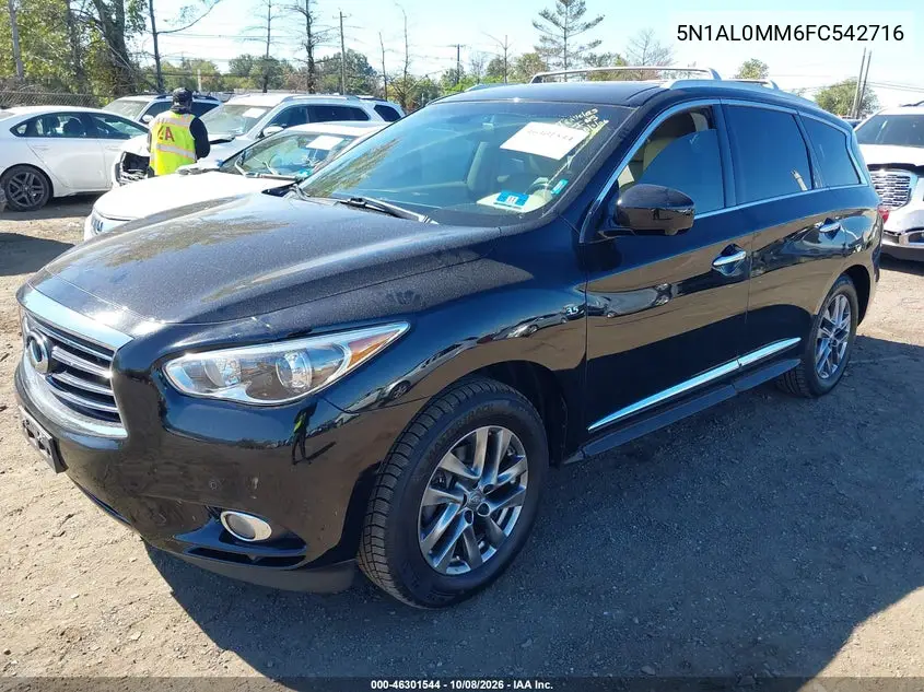 2015 INFINITI QX60 VIN 5N1AL0MM6FC542716 — фото 2