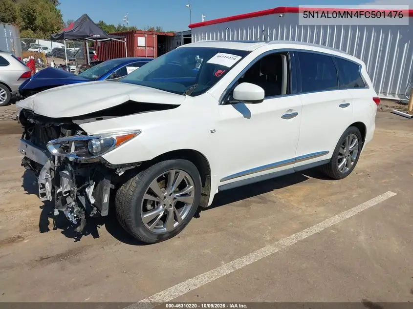 2015 INFINITI QX60 VIN 5N1AL0MN4FC501476 — фото 2