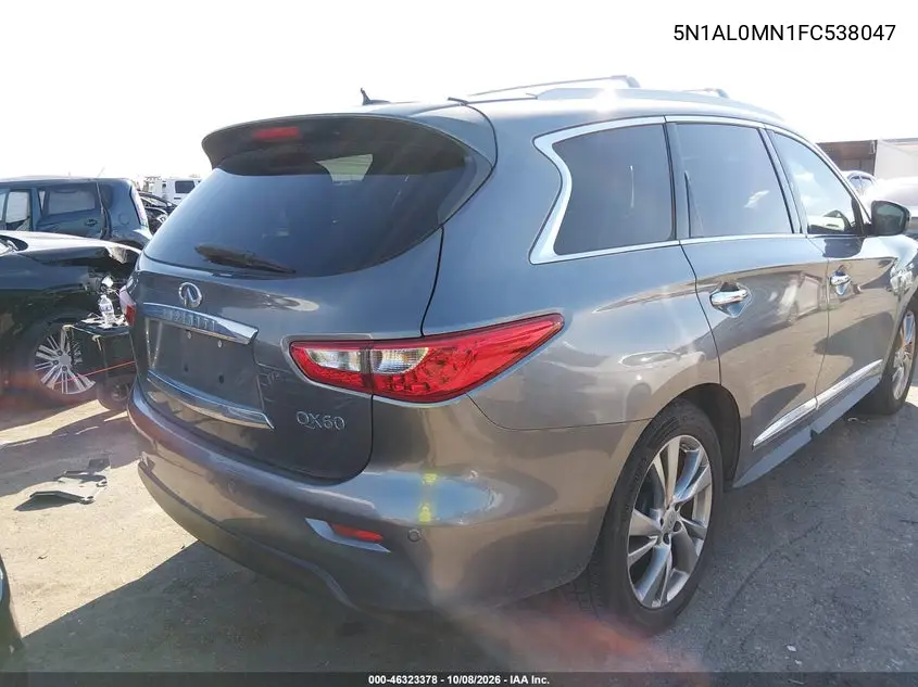 2015 INFINITI QX60 VIN 5N1AL0MN1FC538047 — фото 4