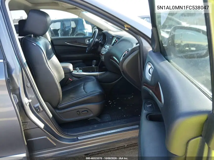 2015 INFINITI QX60 VIN 5N1AL0MN1FC538047 — фото 5