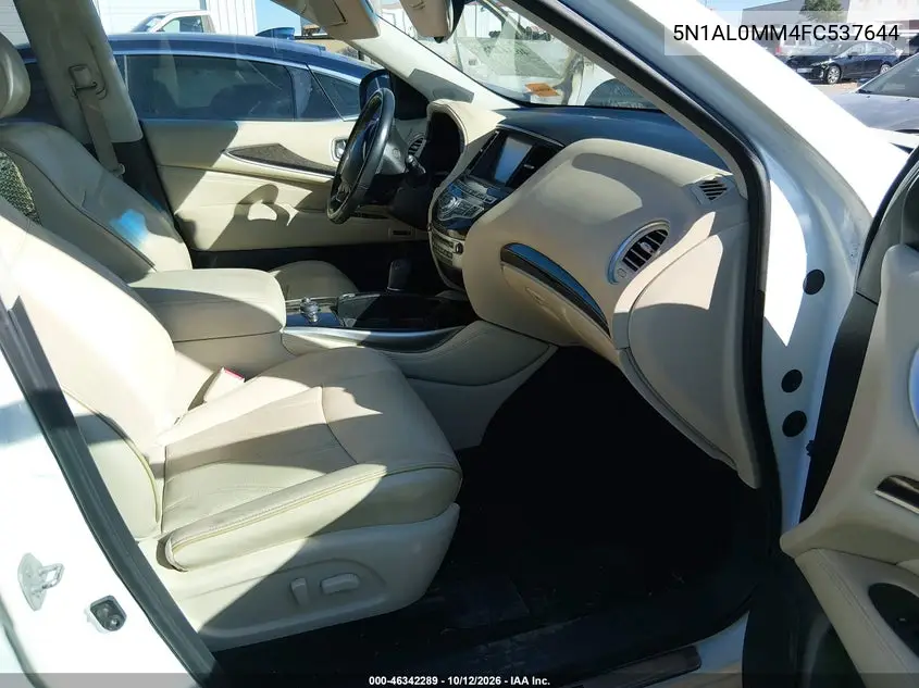 2015 INFINITI QX60 VIN 5N1AL0MM4FC537644 — фото 5